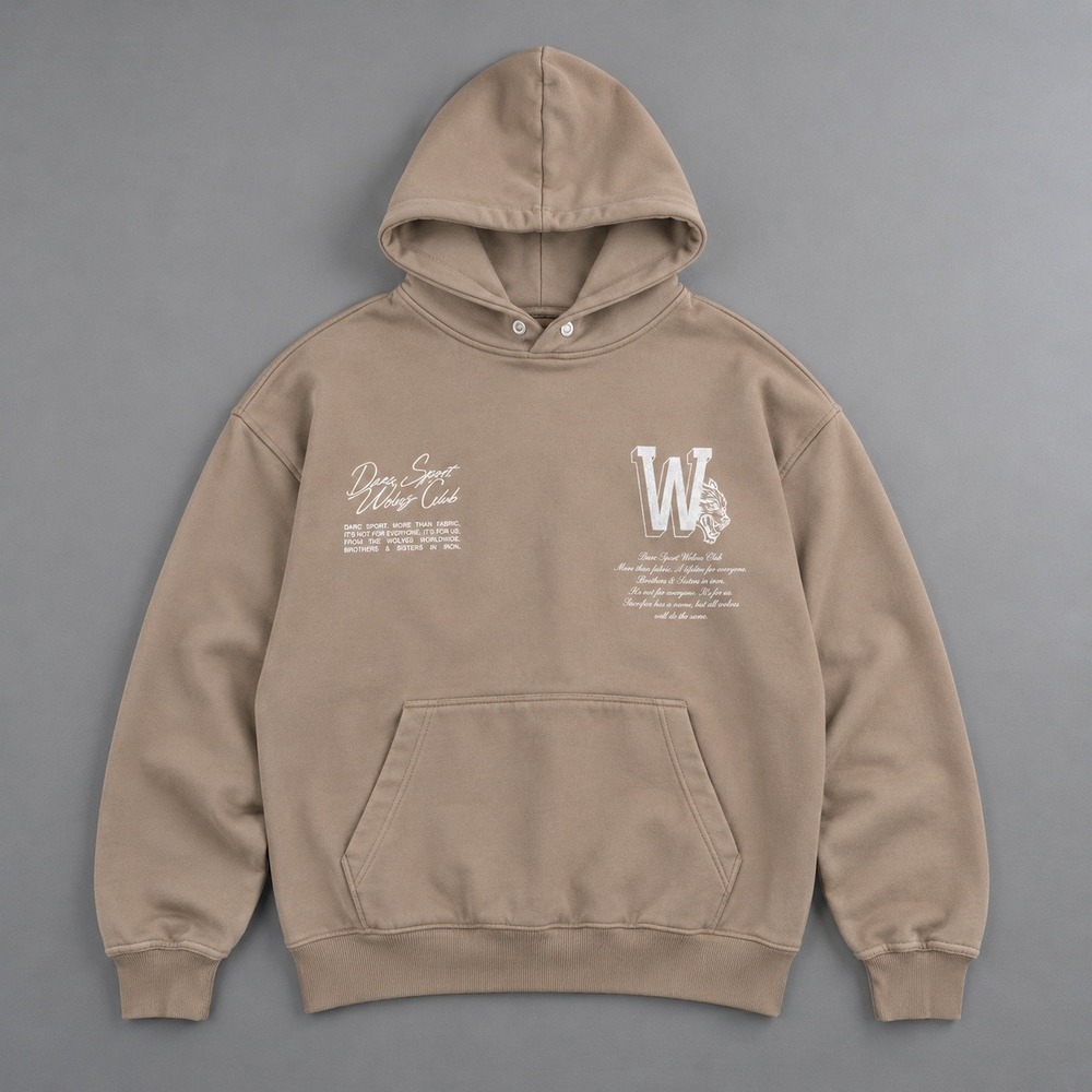 Darc Sport Our Mark Pierce Hoodie Taupe Size Large NWT